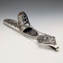 1897 British Antique Sterling Silver Chateau Lacquer Eyeglass Case, George Unite